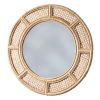 Cane Round Mirror 23" Dia