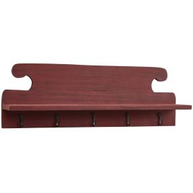 Cozy Farmhouse Shelf With Hooks