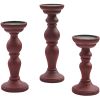 Cozy Farmhouse Pillar Holders Set of 3