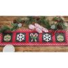 Candycanes And Snowflakes Table Runner 54" L