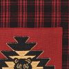 Black Bear Red Dawn Bear Patch Dishtowel