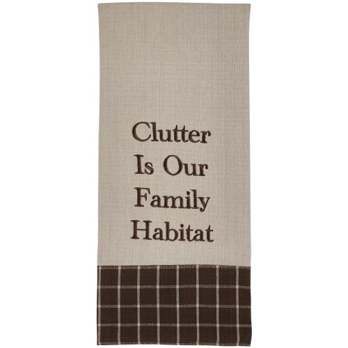 Clutter Is Our Family Dishtowel