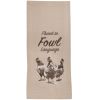 Fluent In Fowl Language Embroidered Dishtowel