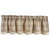Edgewood Lined Layered Valance 16" L