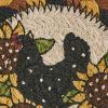 Henny Penny Printed Braided Coasters Set of 4