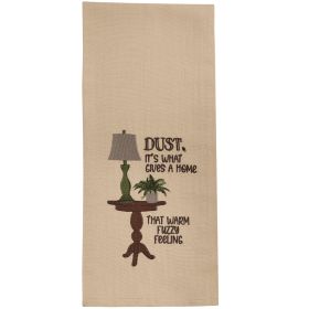 Dust Embroidered Dishtowel