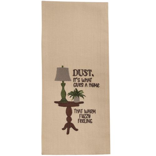 Dust Embroidered Dishtowel
