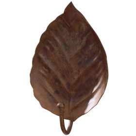 Distressed Copper Leaf Hook
