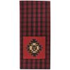 Black Bear Red Dawn Bear Patch Dishtowel