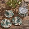 Patricia Heaton Home Palm Frond Braided Coasters Set of 4