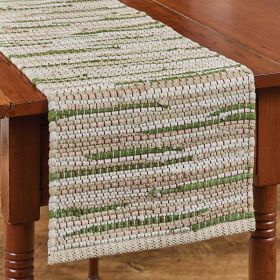 Christmas Barn Chindi Table Runner  54" L