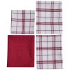 Carriage 3 Dishtowel & 1 Dishcloth Set