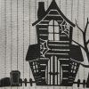 Haunted House Table Runner 72" L