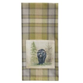 Boulder Lodge Plaid Decorative Dishtowel