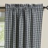 Stafford Lined Panel Pair 84"L - Black And Cream