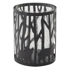 Bear Votive Holder With Glass Insert