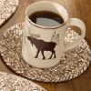 Spice Bin Braided Trivet 8" - Cocoa