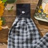 Stafford Hand Towel - Black And Cream