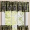 Willow Lane Plaid Lined Patch Valance 14"L