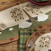 Willow And Sheep Printed Braided Table Runner 36"L