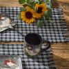 Stafford Table Runner 36"L - Black And Cream