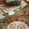 Willow And Sheep Printed Braided Table Runner 36"L