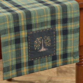 Willow Lane Plaid Table Runner 36"L