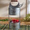 Galvanized 2 Tier Caddy