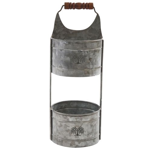 Galvanized 2 Tier Caddy