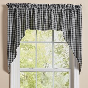 Stafford Swags 36"L - Black And Cream