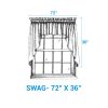 Bear Ridge Jacquard Swags 36"L