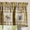 Boulder Lodge Plaid Lined Patch Valance 14"L