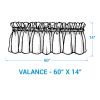 Willow Trees Print Valance 14"L
