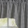 Stafford Swags 36"L - Black And Cream