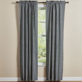 Stafford Lined Panel Pair 84"L - Black And Cream
