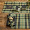 Willow Lane Plaid Table Runner 54"L