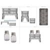 Galvanized Salt And Pepper Set
