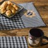Stafford Sunflower Table Runner 54"L - Black And Cream