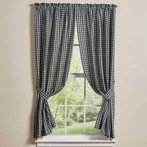 Stafford Panel Pair 63"L - Black And Cream