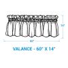 Country Pines Valance 14"L