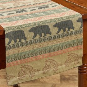 Bear Ridge Jacquard Table Runner 54"L