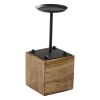 Wood Block Candle Holder - Short