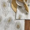 Feathered Fall Print Table Runner 72"L