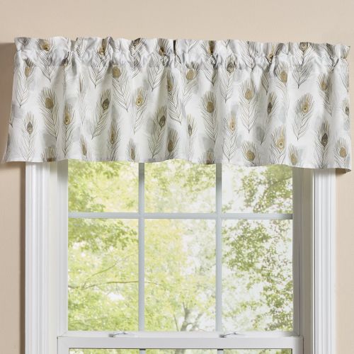 Feathered Fall Print Valance 14"L