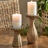 Fluted Candle Holder Short
