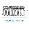 Bloomington Print Valance 14"L