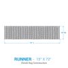 Sparrow Stripe Table Runner 72"L