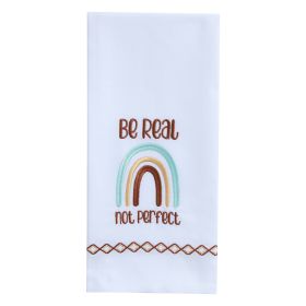 Be Real Not Perfect Decorative Dishtowel