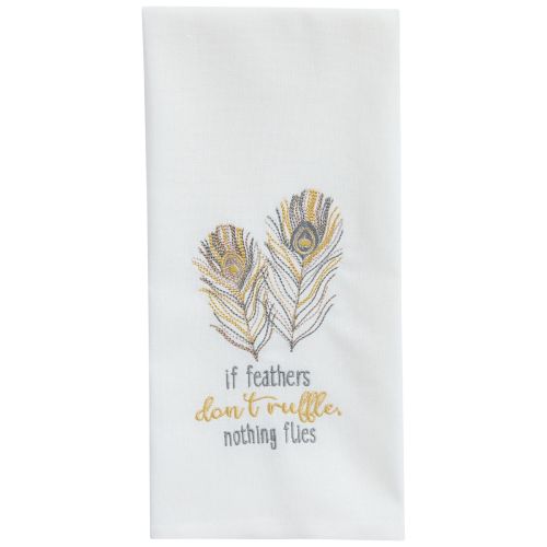 If Feathers Don't Ruffle Decorative Dishtowel