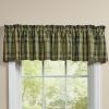 Willow Lane Plaid Valance 14"L
